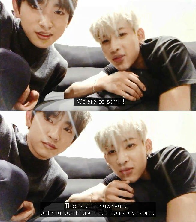 lets not forget this iconic live when ahgases felt bad for not being able to get a win and bambam went on vlive and said this to us... we are truly the luckiest fans