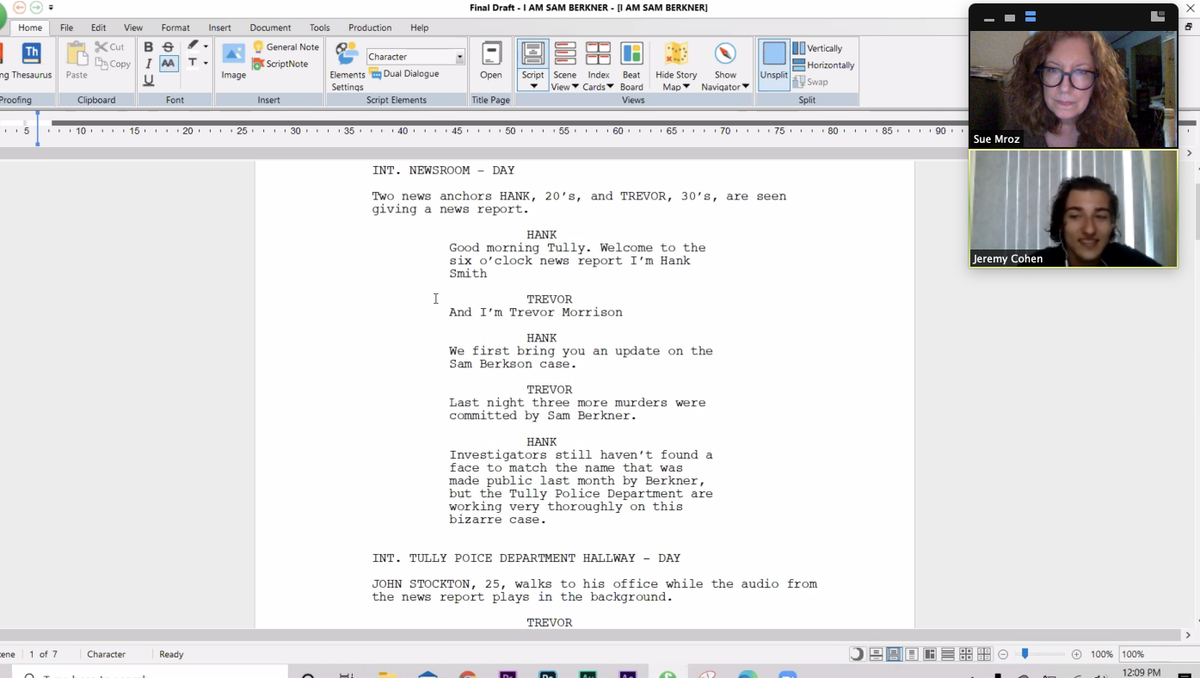 Our #SummeratColumbia high schooler Jeremy gets one on one mentoring with <a href="/ColumCinemaTV/">School of Film and Television</a> faculty member Sue Mroz as part of our <a href="/ColumbiaChi/">Columbia College Chicago</a> online #Screenwriting and Production immersion!

#creative2career #shapewhatsnext #precollege <a href="/CanvasLMS/">Canvas LMS</a>