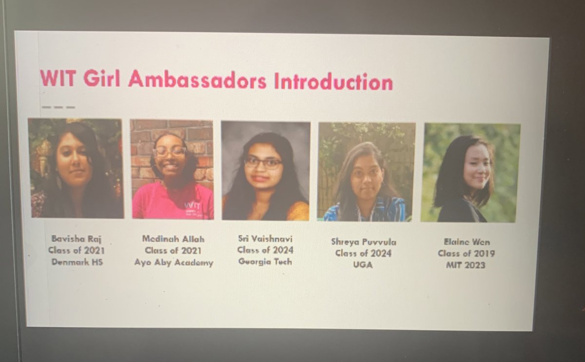 Spending my evening with <a href="/witgeorgia/">Women In Technology (WIT)</a> Girls Tech Talk Exporing Covid-19 Through STEAM Lens with our 2018 Girl of the Year Medinah who designed and created Shields for Front Line Workers with her <a href="/everobotics/">EVE Robotics</a> team!