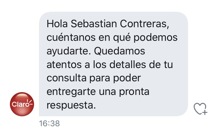 Sebaconbe's tweet photo. Llevo más de 1 mes esperando que @clarochile_cl haga reposición de mi simcard más de 1 mes esperando solución. Más de 1 escribiendo cada día por DM esa es la respuesta de hoy. Una vergüenza #ClaroChile son unos sin vergüenza. @subtel_chile @ReclamosSubtel @SERNAC #ClaroChileRoba https://t.co/SVCclMKS4Y