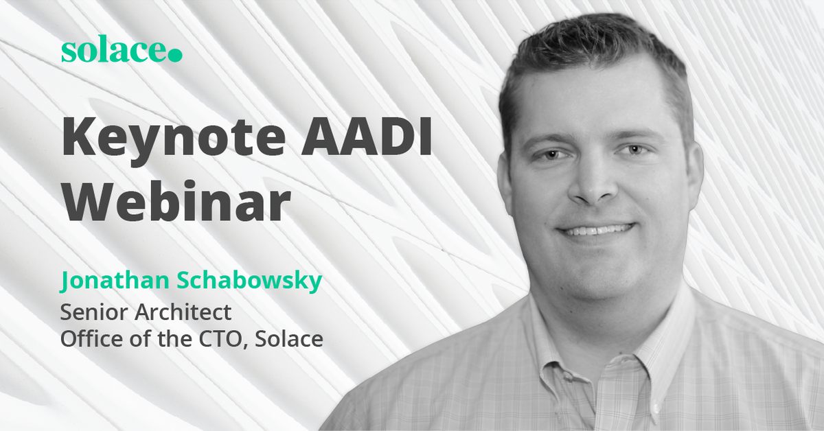 solacedotcom's tweet photo. Are you missing Gartner tradeshows? We are too! That's why we have created our AADI Virtual Booth where you can check out Jonathan Schabowsky's new webinar to learn about how you can manage your events like you manage your RESTful, synchronous APIs. https://t.co/fCpY8ARiXi https://t.co/HZWgGyy0op