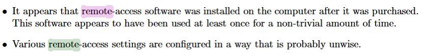 37/ At least one of ES&S’s customers in PA had remote access software installed in its central tabulator too.  https://www.cs.cmu.edu/~davide/voting-machines/ExhibitA_eckhardt-20111115.pdf