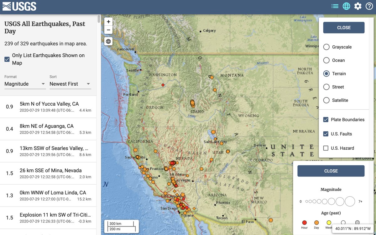 Usgs On Twitter New Version Of Latest Earthquakes Interface Install It As An App On Your Mobile Device Or Desktop New Features Such As An Oceans Basemap The Ability To Display More