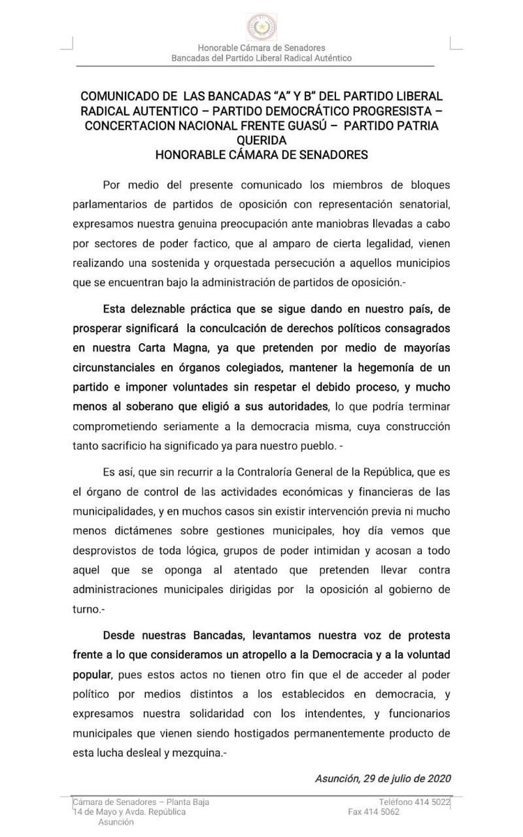 Bancada A PLRA Diputados tweet media