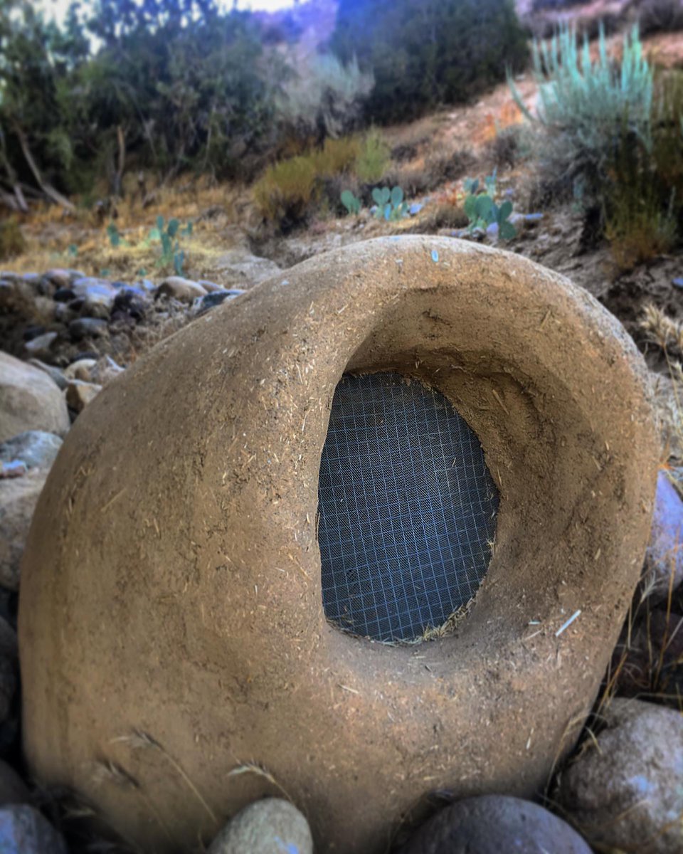 Quail Springs air conditioner - no electricity needed! This is the intake to a passive cooling tube on a cob house <a href="/PermacultureQS/">Quail Springs</a>. The warmest air in the house rises thru a vent in the peak of the roof - as that air escapes, convection pulls air in to replace it! See more on FB!
