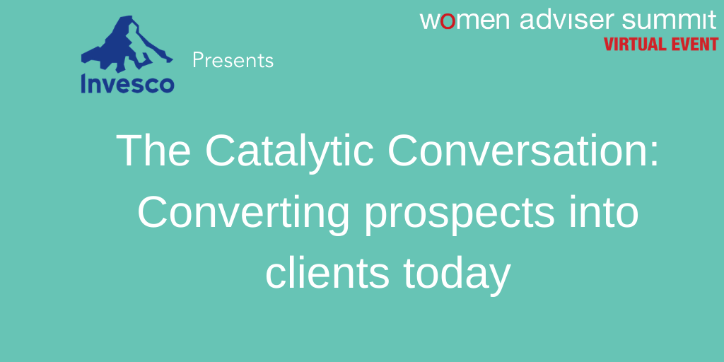 investmentnews's tweet photo. @InvescoUS presents, The Catalytic Conversation: Converting prospects into clients today, at the virtual #womenadvisersummit2020 August 4-5. Register now to join the conversation. https://t.co/IrpDapjvh1 https://t.co/byKoj6r95o