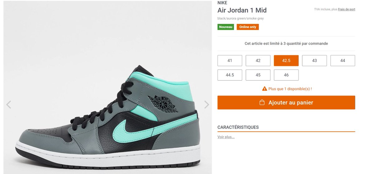 restock air jordan 1 mid