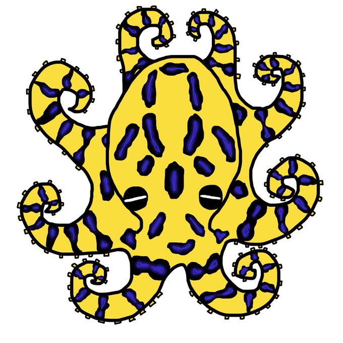 ヒョウモンダコのtwitterイラスト検索結果