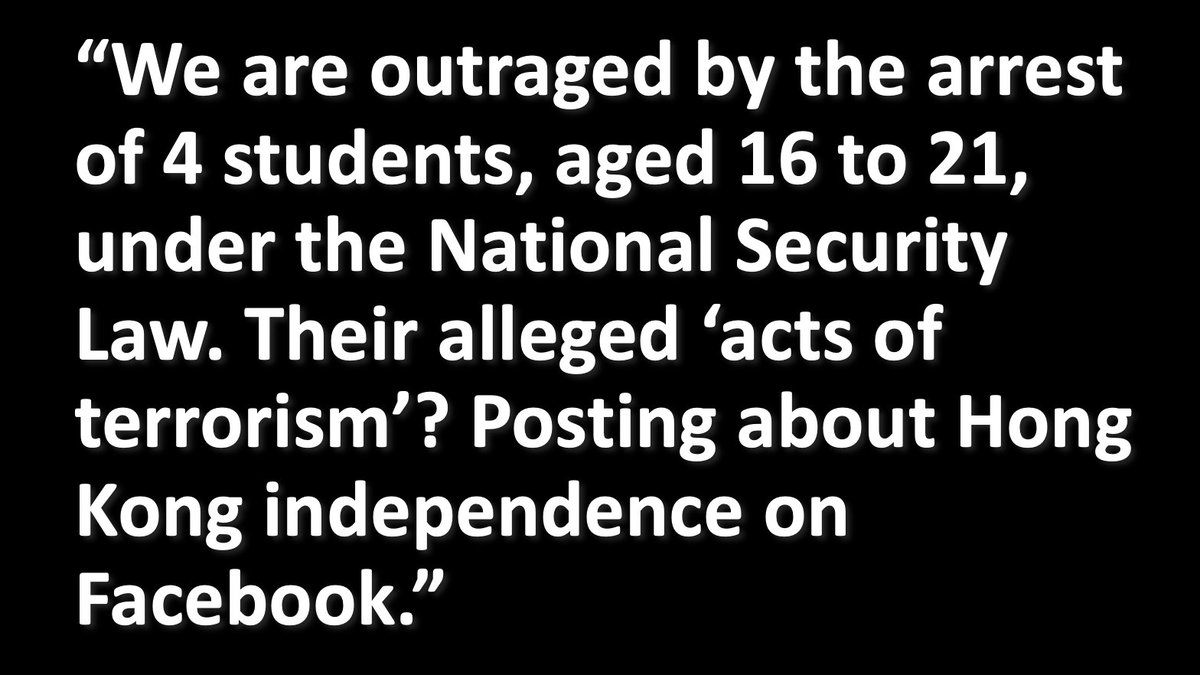 hkdc_us's tweet photo. Imagine if retweeting this post is considered an "act of terrorism". 

#FreeHongKong #StandWithHongKong #FreedomIsNotaCrime https://t.co/3DWP2vSUYd