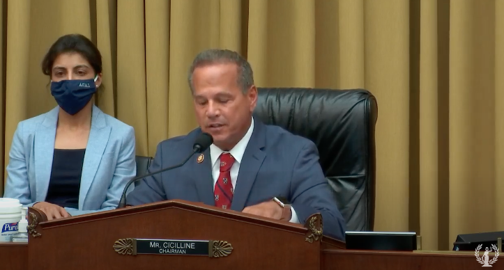 "As gatekeepers of the digital economy, these platforms enjoy the power to pick winners and losers and shakedown small business, and enrich themselves while choking off competitors." — RI Rep. David Cicilline  #BigTechHearing