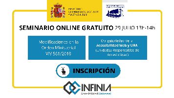 Hemos participado en la Webinar 'Modificaciones en la Orden Ministerial VIV. Obligatoriedad de la Accesibilidad Web y Unidades Responsables de Accesibilidad' que ha organizado <a href="/_INFINIA_/">Infinia Accesibilidad</a> y <a href="/RPDiscapacidad/">Real Patronato sobre Discapacidad y D. G.</a>.
<a href="/CocemfeBCN/">Cocemfe Barcelona</a> @NATSAL21 <a href="/cemfis_sc/">CEMFIS</a> <a href="/CocemfeGIR/">Cocemfe Girona</a>