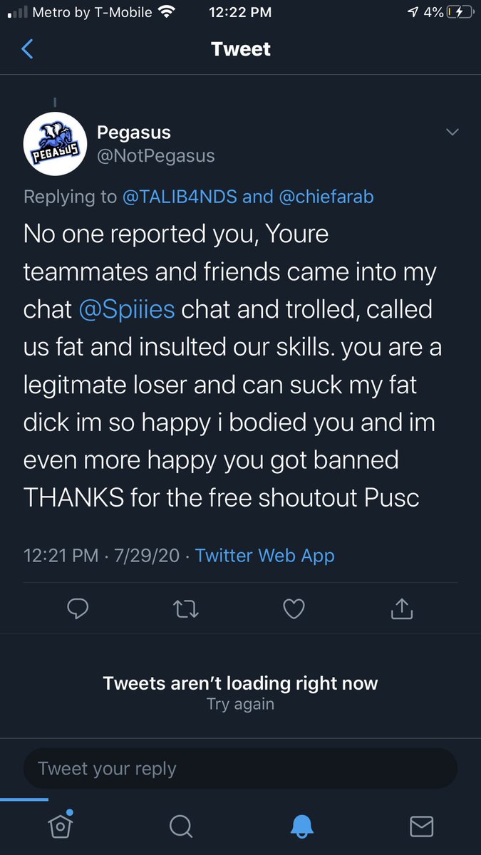 chiefarab's tweet photo. Bro has the audacity to talk shit and then block me afterwards.... if that’s not bitch made, silver spoon fed, most priveledged shit I’ve ever seen, then idk. But aye, #freetali till it’s backwards. https://t.co/l6KfXfzCOC