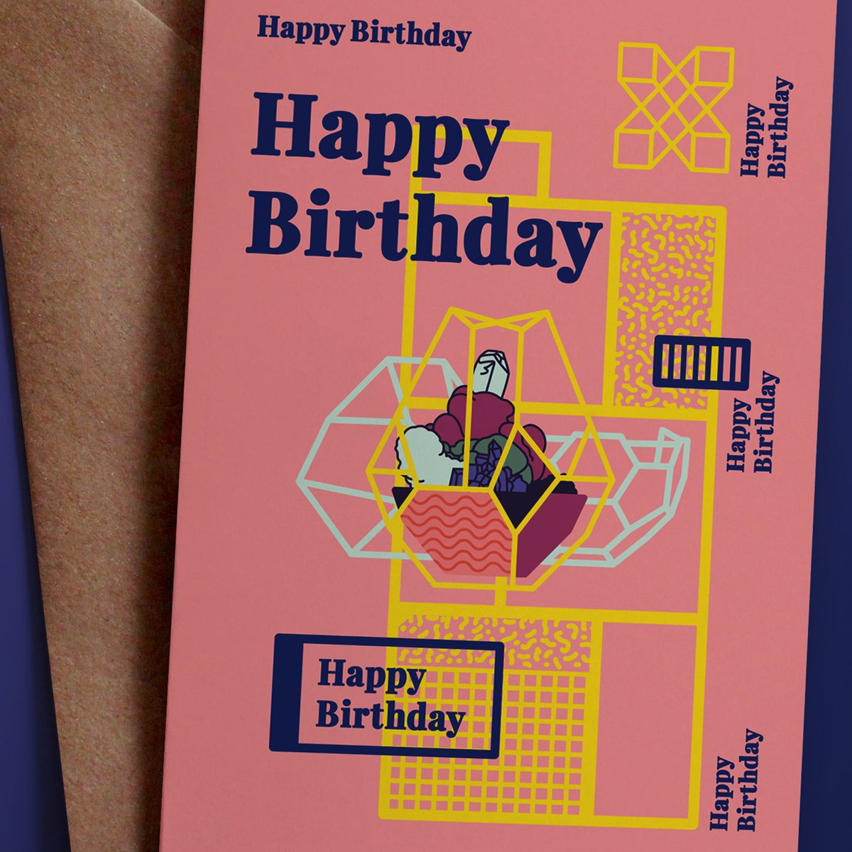 roarspectrum's tweet photo. Shine bright like a 💎, well crystal in a terrarium. Celebrate their birthday with this abstract card. https://t.co/uuW6qrWLBD https://t.co/WsmW8MvnwG