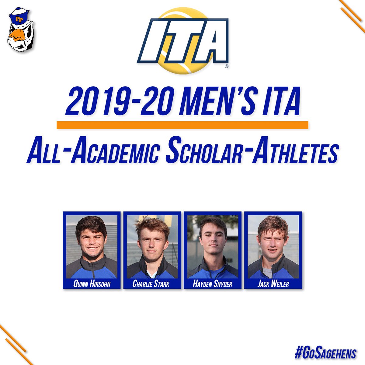 Congrats to #SagehensMTEN for earning 14 ITA All-Academic Awards! #GoSagehens