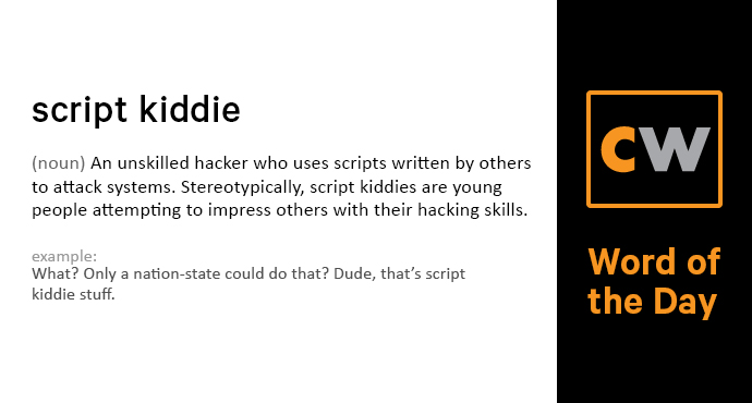 thecyberwire's tweet photo. “What? Only a nation-state could do that? Dude, that’s script kiddie stuff.” https://t.co/503l8deaXQ