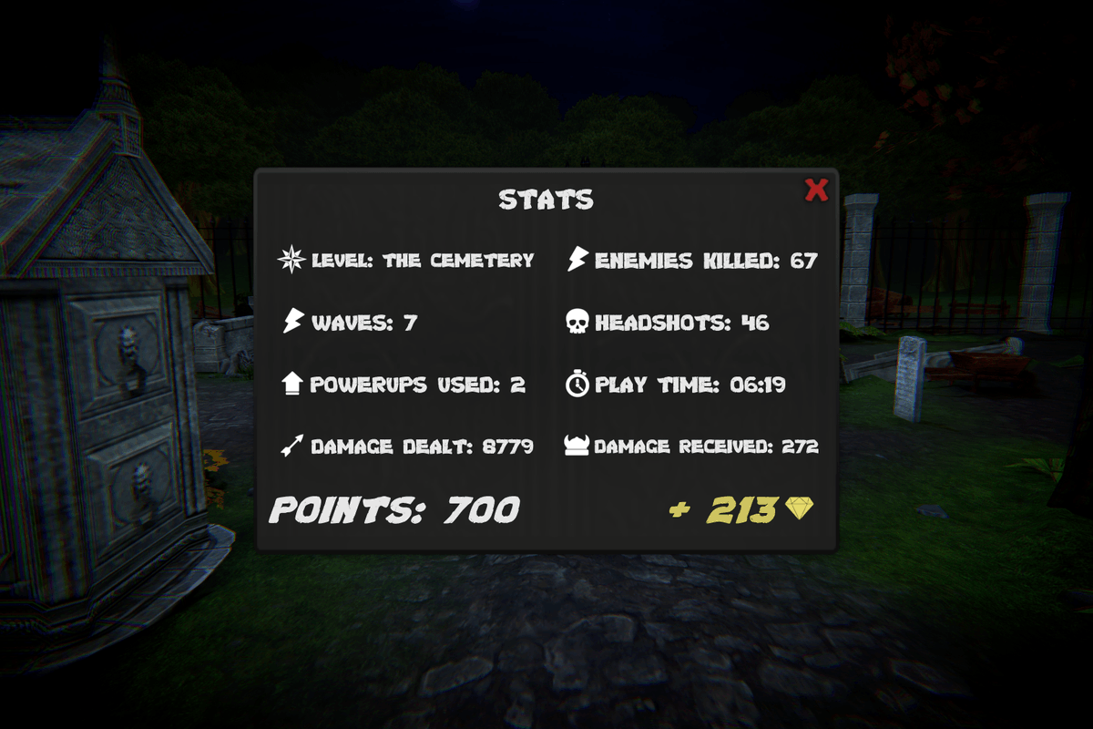 BowmanVSZombies's tweet photo. New stats at the end of each game! You will finally know how much time you spent saving the world, and more. 🏹☠️

#gamedev #indiedev #bvsz https://t.co/bNjZrTto5c
