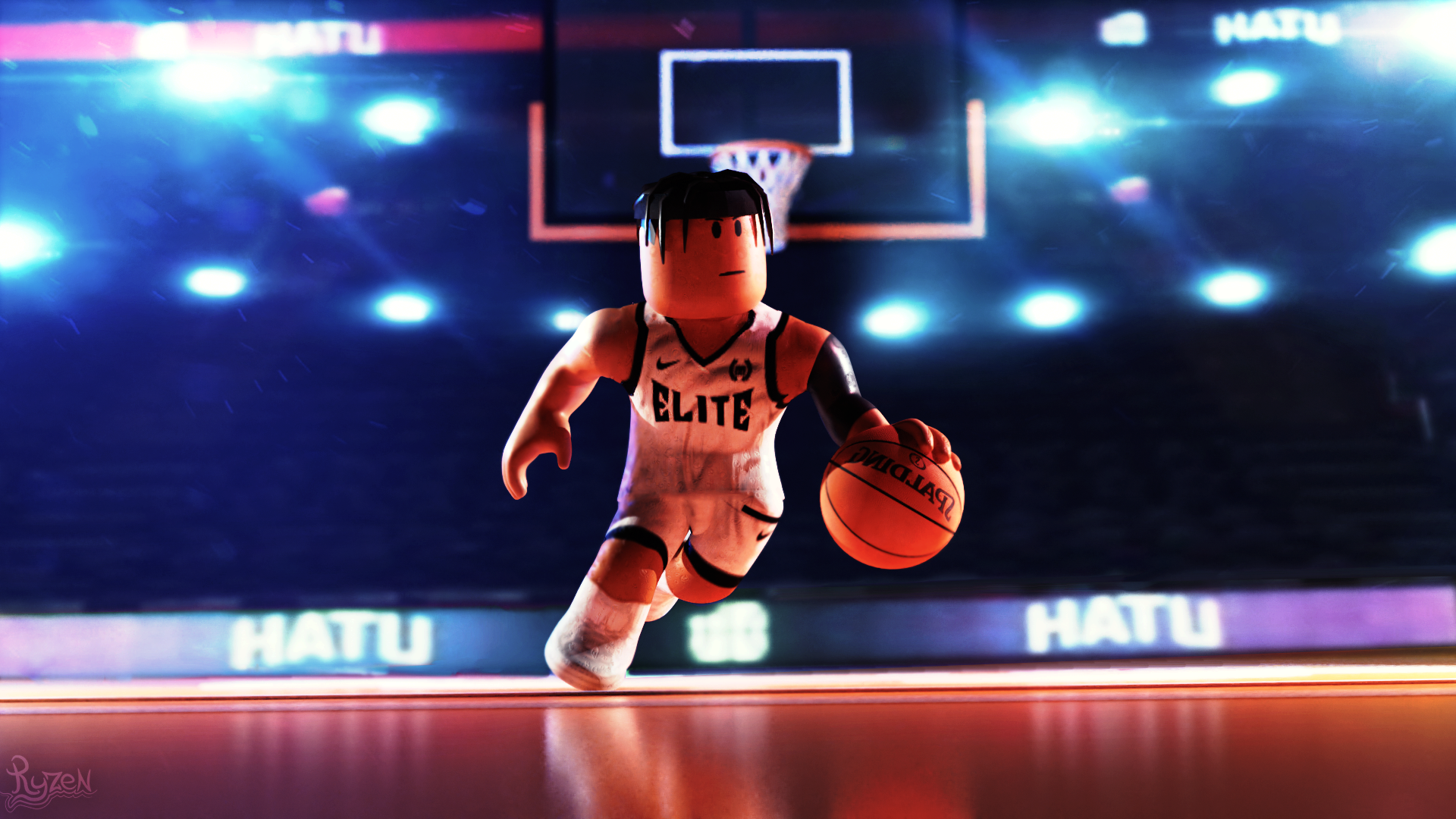 Cxyote on X: GFX i made for my Roblox basketball game, #RobloxDev #roblox # GFX #blender #robloxdeveloper  / X