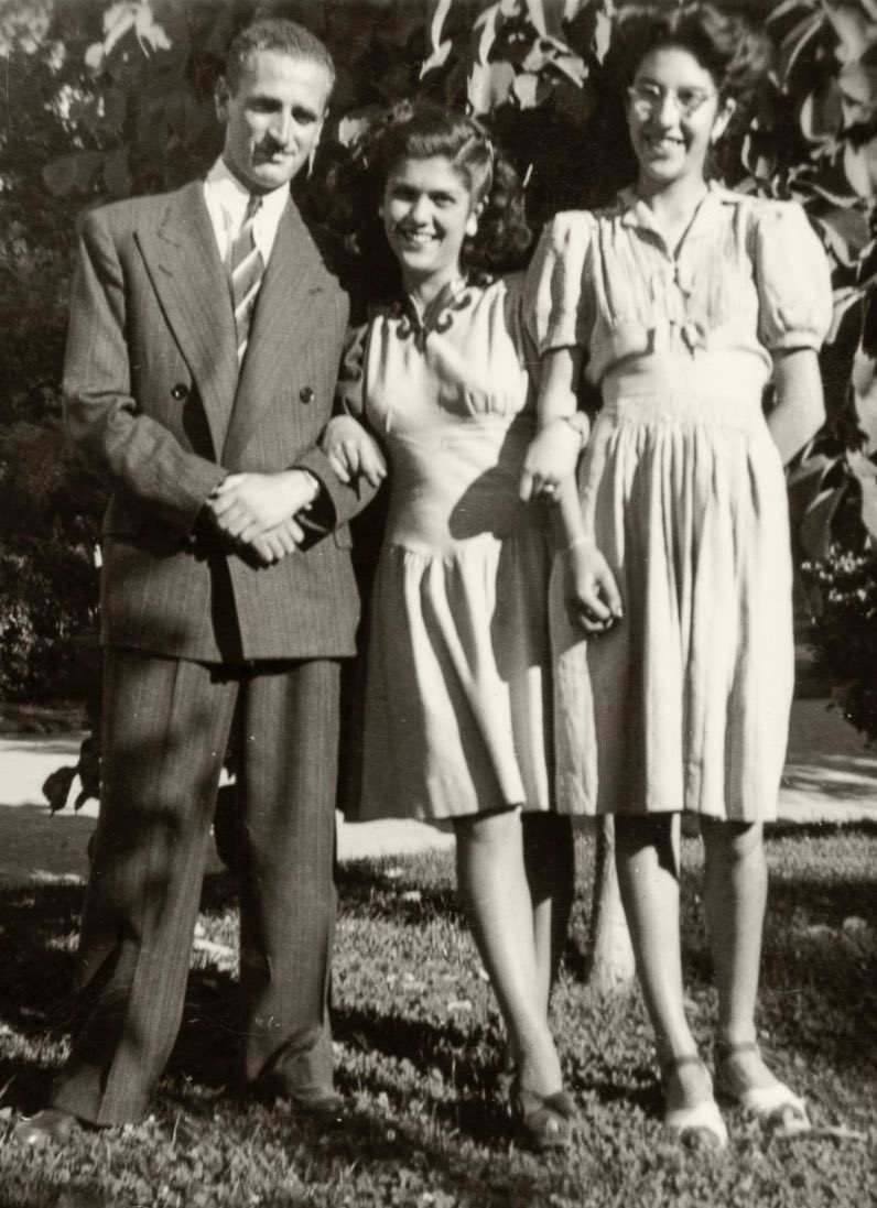 They met in law school, where she was one of just a few women in Chile at that time studying law. Here they are with Iris, my grandma’s lifelong friend. (Iris will become a judge in Viña, bathe daily in the ocean, get face lifts whenever she feels like it and date younger men.)