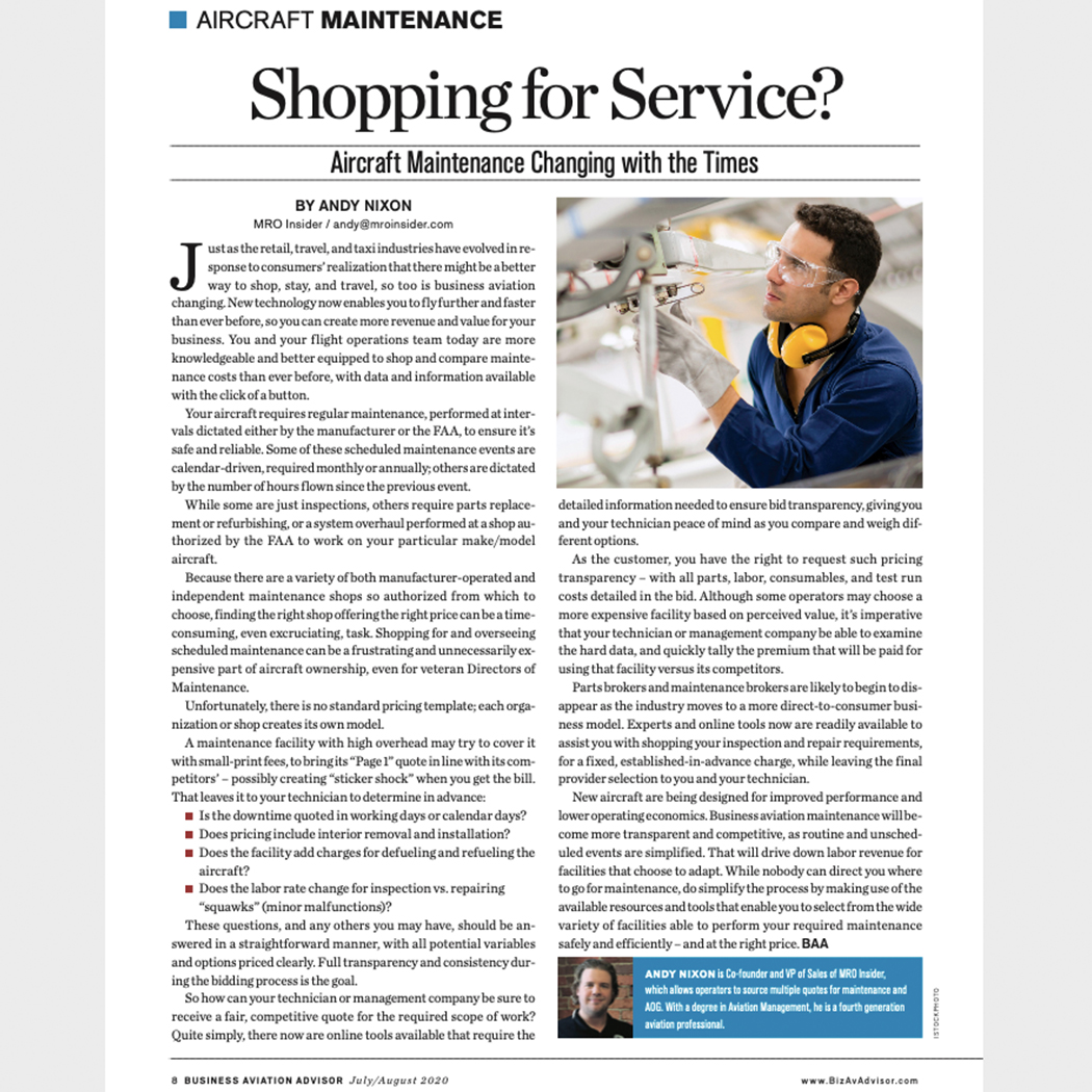 Check out Andy's article!
#businessaviation #bizav #findavmx #mroservices #Boeing #Bombardier #Aerospace #Learjet #Cessna #Textron #Challenger #Citation #Dassault #Eclipse #Embraer #Falcon #Pilatus #Gulfstream #GulfstreamAerospace #HawkerBeechcraft #KingAir #Piper #Sovereign