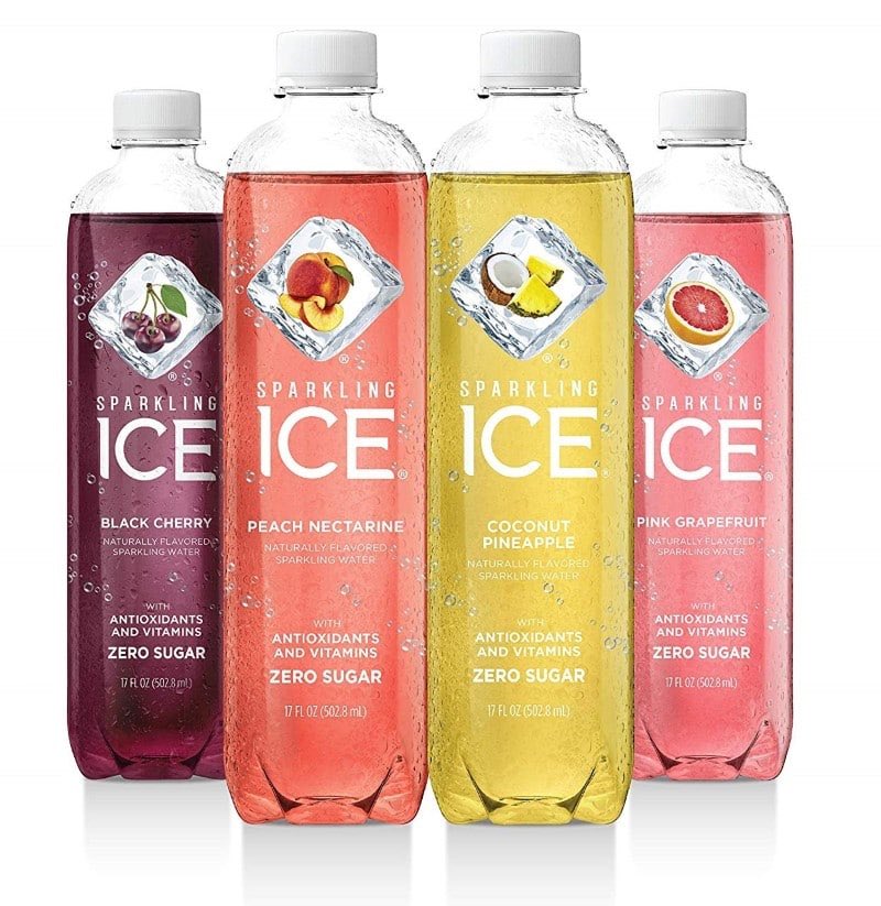 Reign Energy Drinks (I’ve been drinking the thermogenic fuel one lately) - 0-15cals per canANY sparkling ICE drinks - 5cals
