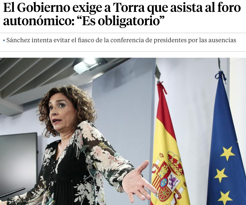 DFerrerC's tweet photo. Dir a un president electe que "és obligatori" anar a una reunió és propi de tiranies paternalistes.

MHP @QuimTorraiPla, no sé que pensarà l'altra gent, però per a mi, considero que la dignitat de la Institució que representa no es mereix que respongui a tan pèrfida "obligació". https://t.co/djimYZKVf9