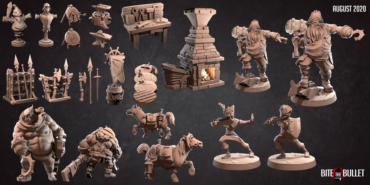 bitethebulllet's tweet photo. August 2020 (Blacksmith) - Monthly Release

https://t.co/bUTqlHNEhW

Support us on Patreon:
https://t.co/UHYpbXgFL1

#3dprint #3Dprinting #3dprintedminis #paintingminis #customminiatures #miniatures #boardgames #tabletop #tabletopgames #tabletoprpg #RPG #wargames #Warmongers #DnD https://t.co/sRaYR14B2F
