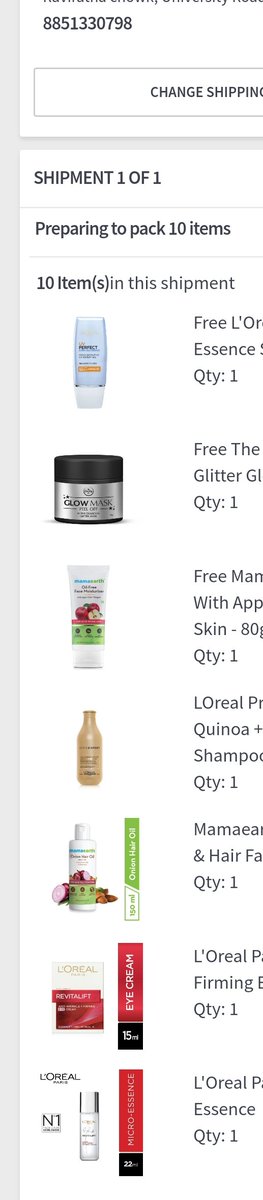 Rajeev_0931's tweet photo. @MyNykaa 
   Ordereed 10 item's from nykaa on 23rd July. I received the entirely different product. I am attaching the imahe of 
Order ID NYK-49354935-3069030

Regards,
Rajeev Kumar
9953183862
8851330798 https://t.co/01j13SXfO7
