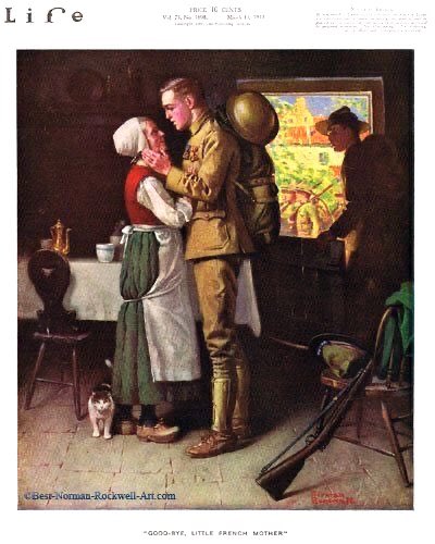 His images of the Great War sought out humour & innocence in a time when these were most valued by a population at war. His use of humour undermines the pseudo-sophisticated criticism of his work as sentimental. Red Cross Magazine (1918), Judge Magazine (1918) & Life (1918)