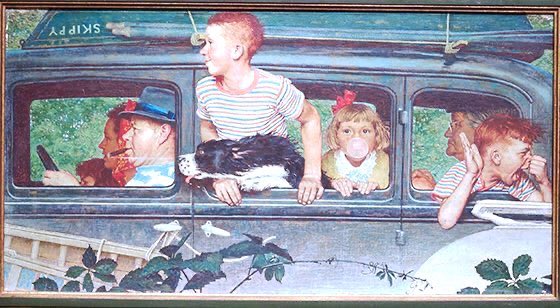 The Norman Rockwell Museum holds 700 of his works. His work is still extremely popular & has influenced commercial cinematography in particular. Coming & Going (1947) & Statue of Liberty (1946). Few artists have charted the contemporary society of their time with such genius.