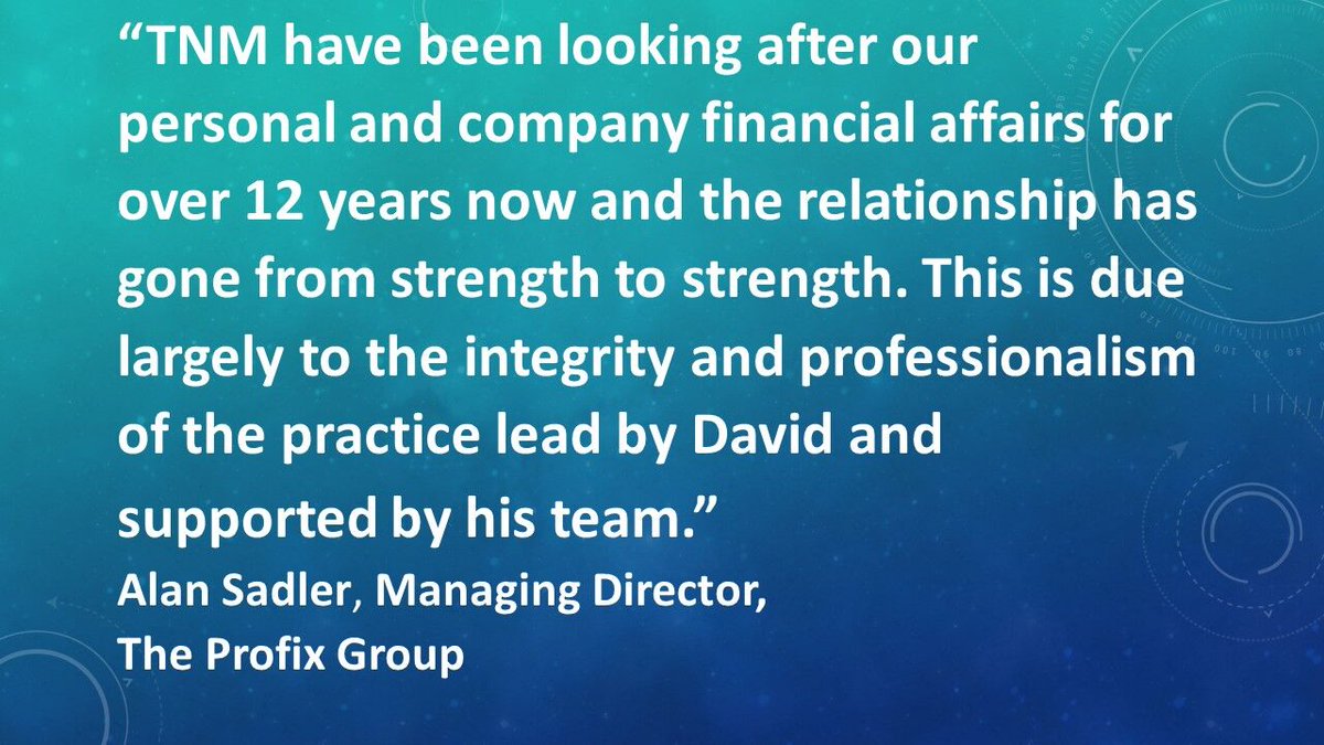 TNM_Accountants's tweet photo. Every business owner needs to develop a long-term plan, starting with what you want to achieve &amp; what your reasons for being in business are.
Read more about us here...https://t.co/SdJeMozoUl

#FDX2021 #FDE2020 #Foodex #TIS2020 #AutmnFair #FSDAwards #PUB21 #tax #SMESupportHour https://t.co/FV5OFoHR7s