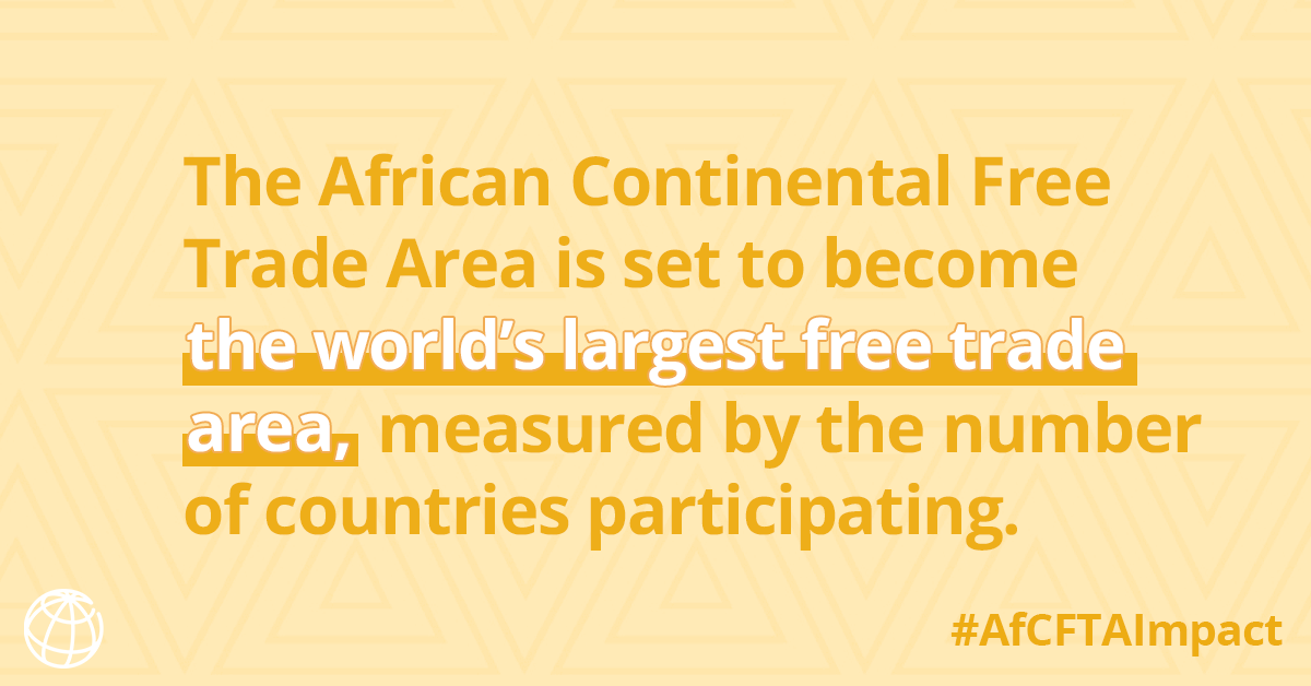 WBGPubs's tweet photo. In the wake of the economic turmoil caused by COVID-19, the creation of the @AfCfta regional market could offer African countries a chance to diversify their exports, accelerate growth, and attract foreign direct investment. https://t.co/j3Sm9GPiLR #AfCFTAImpact https://t.co/CTHl47lPoL