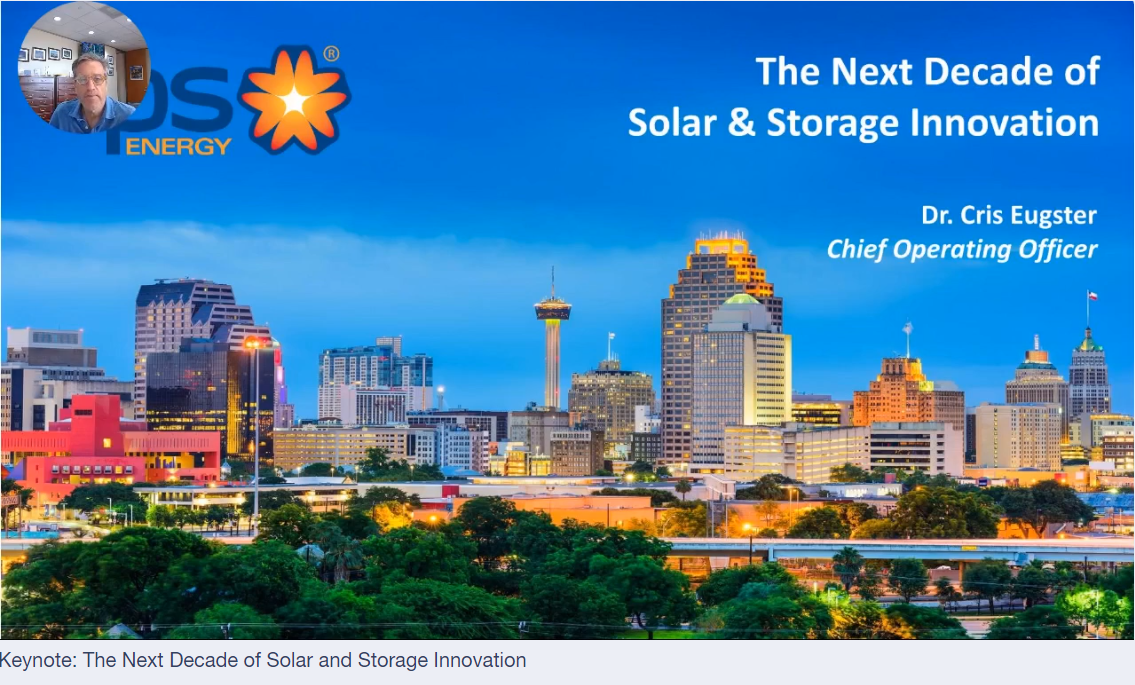 zpryme_research's tweet photo. Our day 2 #ssf20 keynote is @cpsenergy COO @Cris_Eugster discussing The next Decade of Solar and Storage Innovation. https://t.co/jO5Diad92O