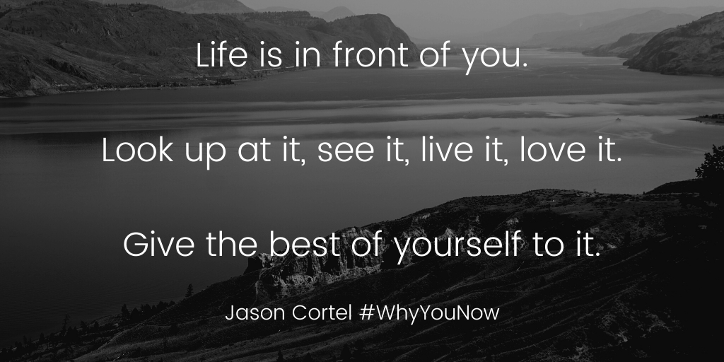 jasoncortel's tweet photo. It is time to stop looking backward. #WhyYouNow https://t.co/svZhlSiP1o