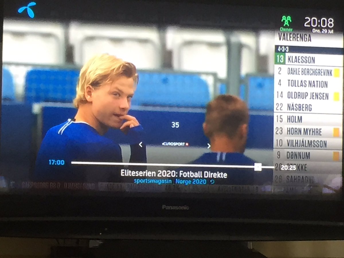 Spennende start for Odin Thiago Holm i kveld. Bare tre år siden han spilte G16 fotball for Heimdal⚽️