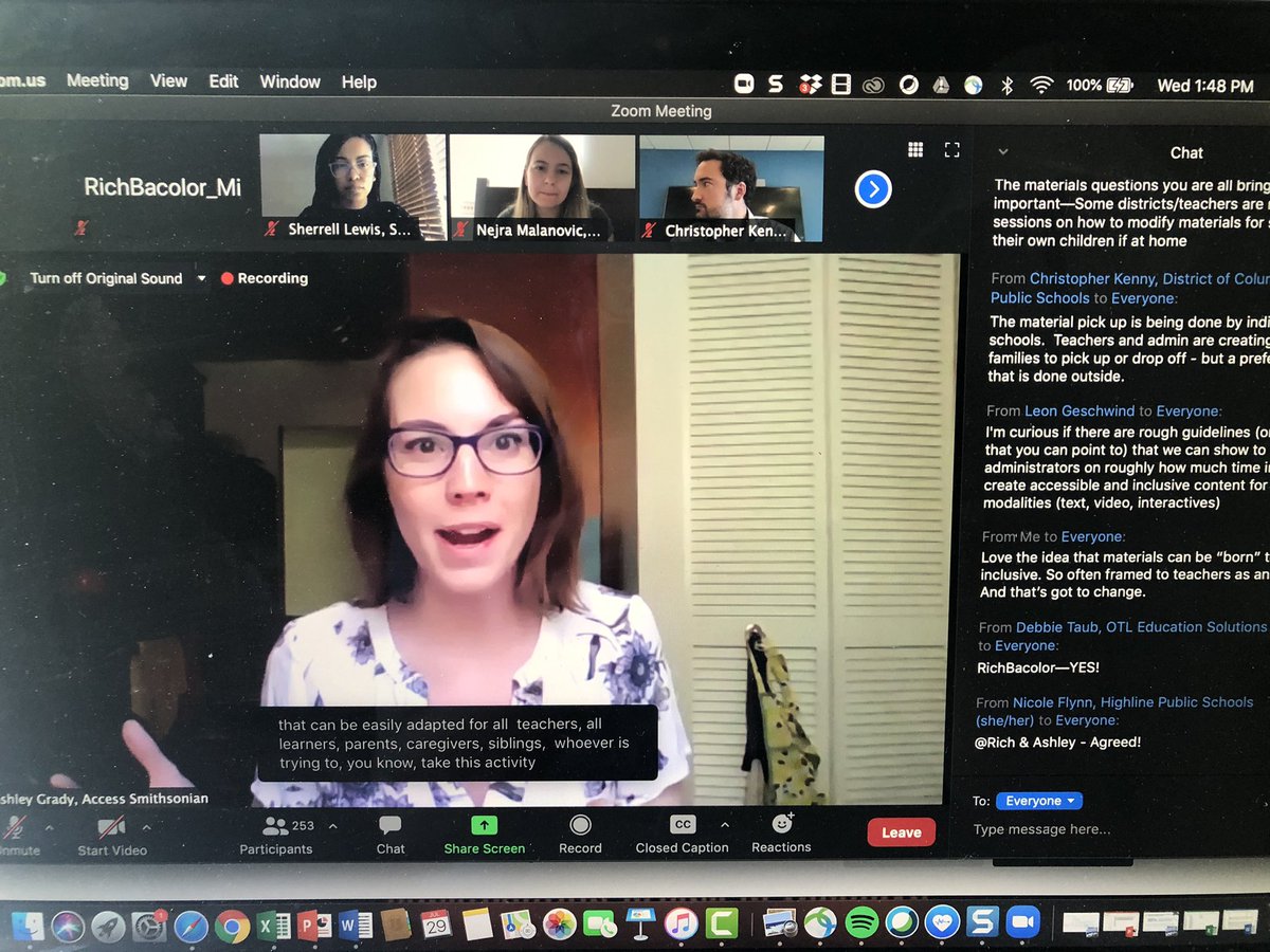 richbacolor's tweet image. Ashley Grady from @SmithsonianScie sharing that materials matter and when they are “born to be inclusive” by designing with UDL from the start everyone can engage. 💙💚🧡 👏🏼👏🏼👏🏼 Sound familiar @OpenSciEd friends? #SmithsonianAPI #equityscience #scidentity4all