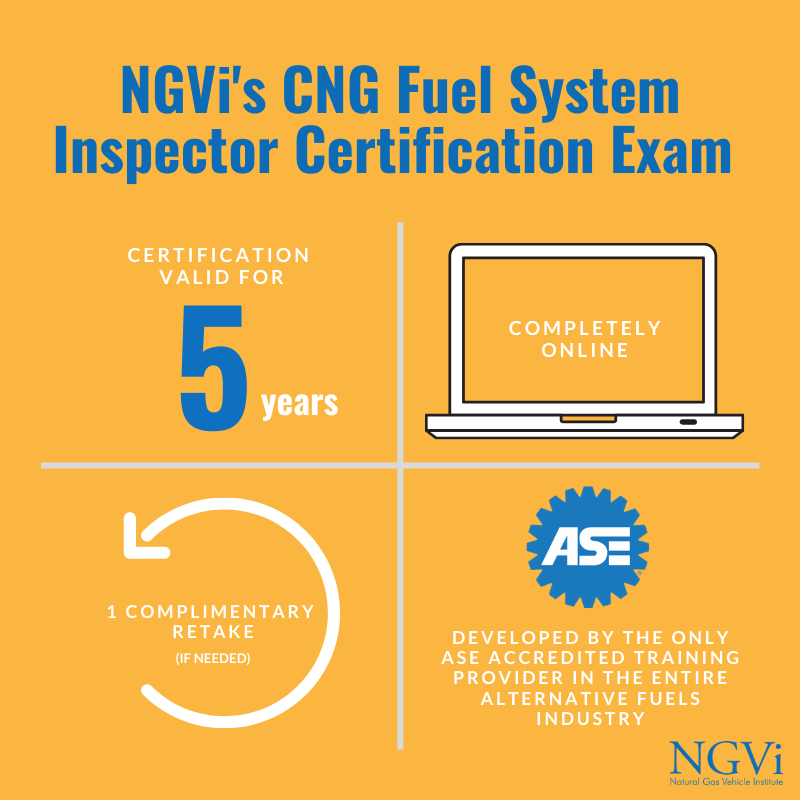 NGVInstitute's tweet photo. NGVi’s CNG Fuel System Inspector Certification gives you confidence that you are fully proficient to perform inspections according to all codes, standards, and industry best practices. To learn more and register, visit https://t.co/dwk0NEtPaN. https://t.co/1aYhXwD3W5