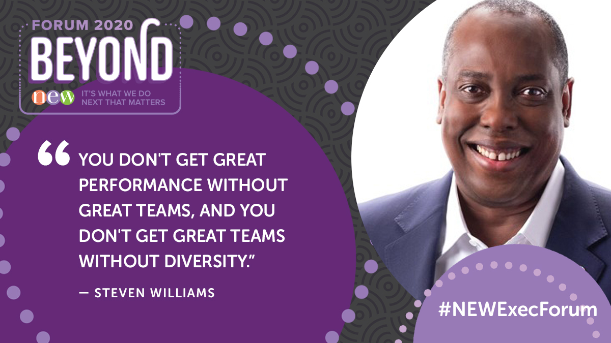 NextUpIsNow's tweet photo. Forum attendees just heard a truly enlightening conversation with @SWILLWIN, CEO, @PepsiCo and Josh Hotsenpiller, CEO, CrowdHub on the role of bringing men into the movement for gender equity, and the key importance of diversity in business.

#NEWExecForum #AdvancingAllWomen https://t.co/xUiBRD4VRM
