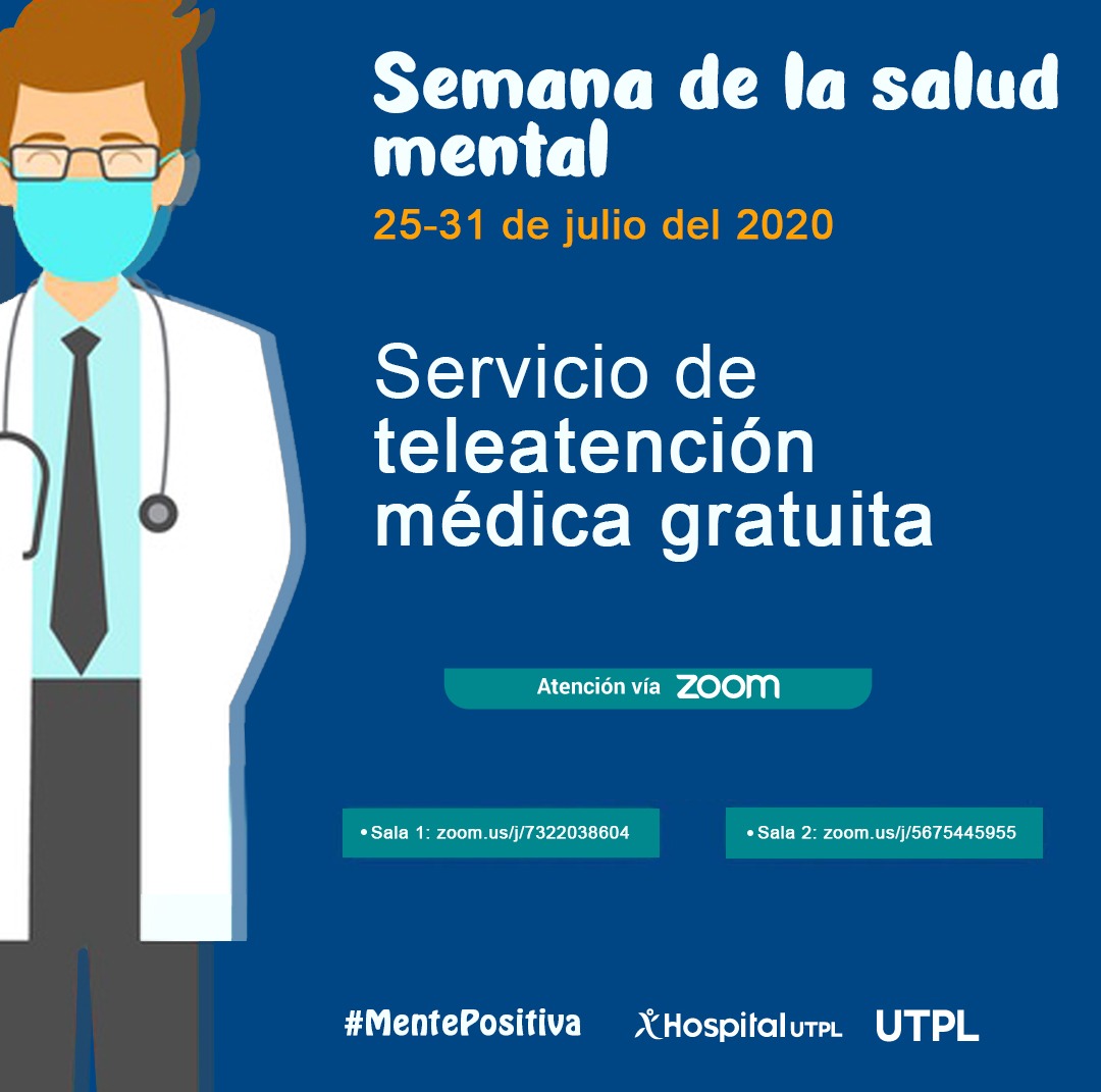 ComUTPL's tweet photo. ¡Servicio de teleatencion médica gratuita!
👨‍⚕️❤️🏥👨‍💻
Como parte de la semana de salud mental, dar las gracias al @H_UTPL y los estudiantes de Externado de Medicina UTPL por el servicio de teleatencion médica gratuita que brindan a toda la ciudadanía las 24/7.
🏥🤓 https://t.co/IwiBNOQchO