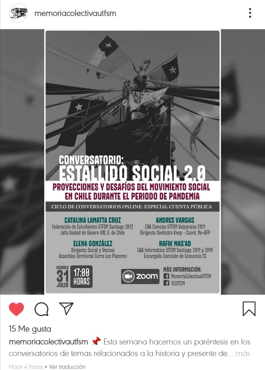 cata_lamatta's tweet photo. Y a propósito de recuerdos, desde la @feutfsm  me invitaron a esto el viernes! https://t.co/HQ6Hc5sAGJ @NicoGajardo_ @Felipe_AndresAM @ElaElandra https://t.co/thIV6ukwyd