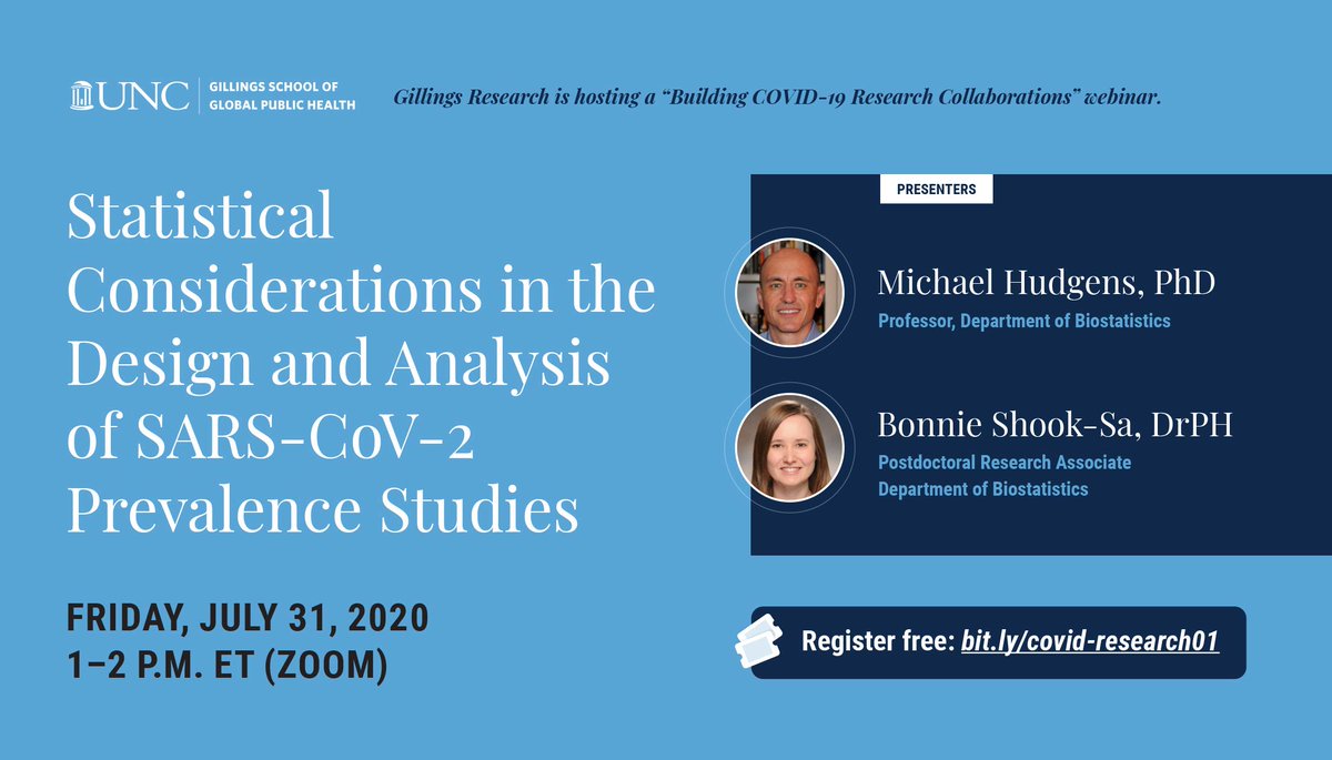 UNCpublichealth's tweet photo. Join our Research, Innovations and Global Solutions team (@UNCSPHResearch) this Friday for a “Building #COVID19 Research Collaborations” webinar. https://t.co/UTdtxf5I12 https://t.co/Xb0iO4gGcn