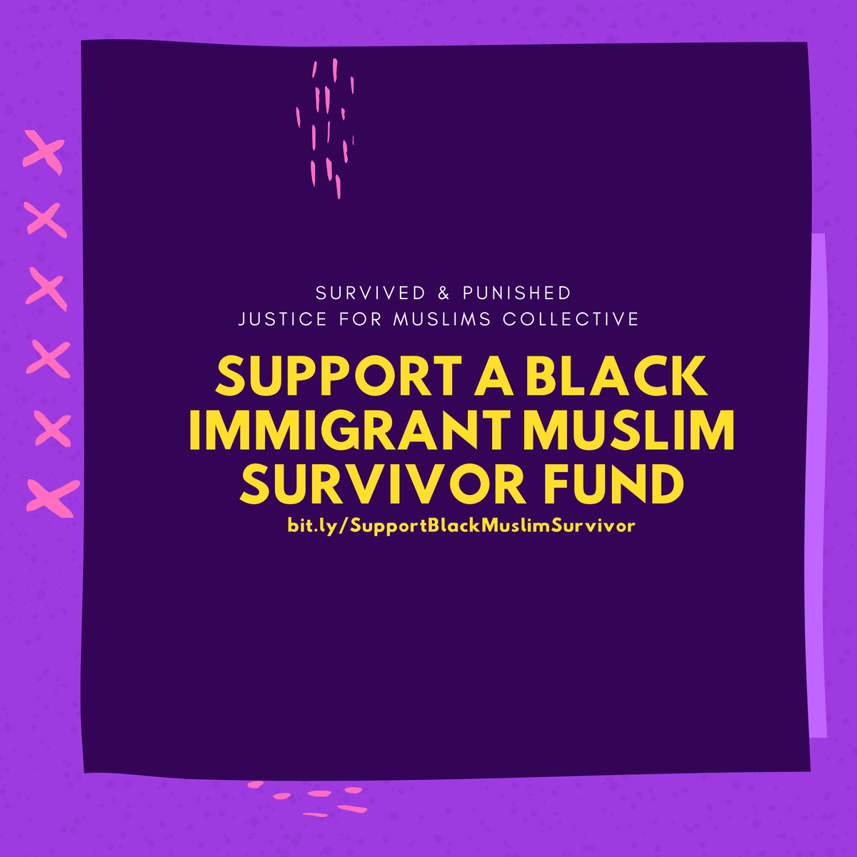 Survived & Punished, Justice for Muslims Collective: Support a Black Immigrant Muslim Survivor Fund. bit.ly/SupportBlackMuslimSurvivor