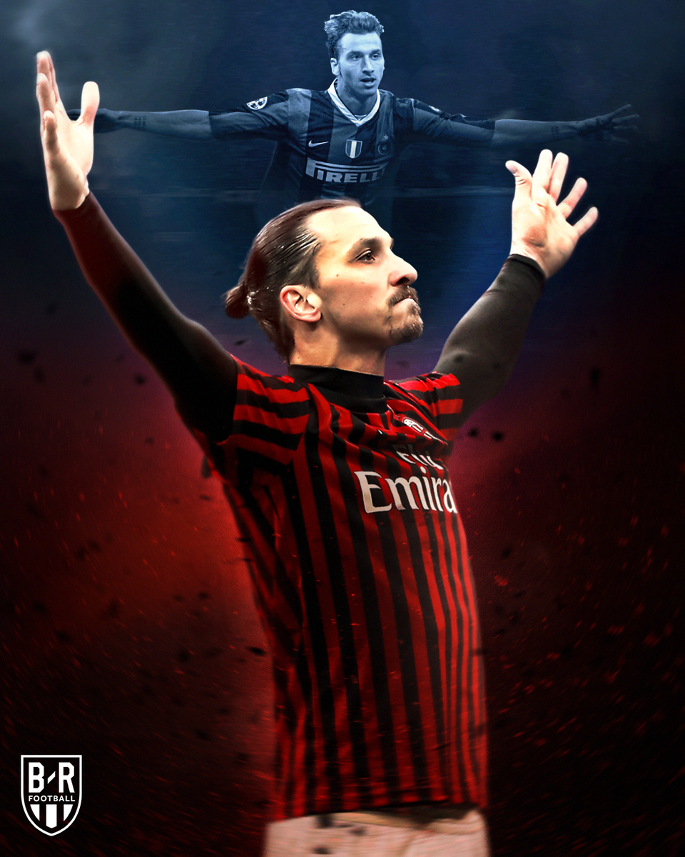 brfootball's tweet photo. Inter: 57
Milan: 50

Zlatan is the first player in history to score 50+ Serie A goals for both AC Milan and Inter 👑 https://t.co/NVUxyN3PmF