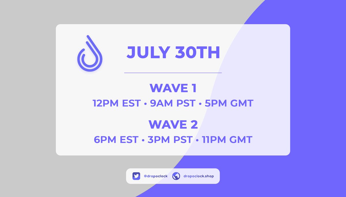 dropoclock's tweet image. Our membership restock is tomorrow on dropoclock.io ✅ 
-
RETWEET + FOLLOW we will pick someone for a free month😄