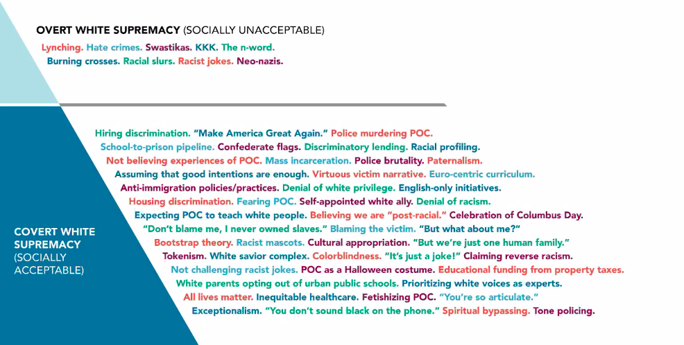 TheComNetwork's tweet photo. Overt white supremacy vs covert white supremacy #ComNetLive https://t.co/P6IZNnWz8u