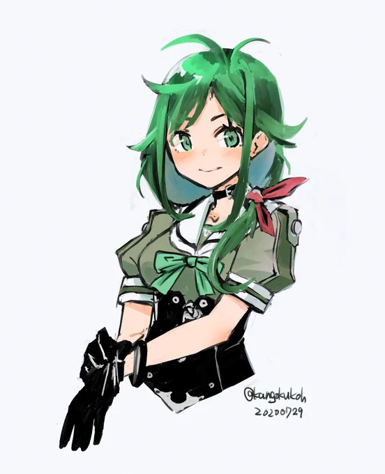 #艦これ版深夜の真剣お絵描き60分一本勝負
#艦これ版真剣お絵描き60分一本勝負_20200729
#松 
