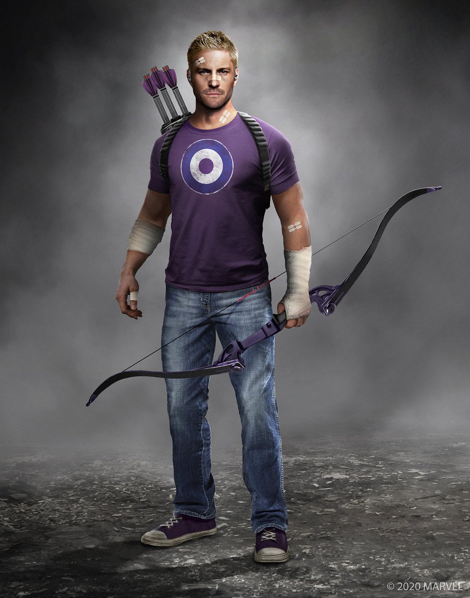 Así es Ojo de Halcón (Hawkeye) en el juego Marvel's Avengers, image size:943x1200