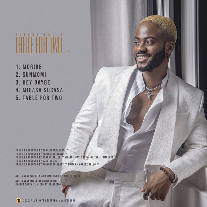 diegui_j's tweet photo. Avez-vous déjà écouté le nouveau EP de Korede Bello? 💜💃💜💃💜💃
#TableForTwo @koredebello @BelloversD https://t.co/KNjsaemwyT