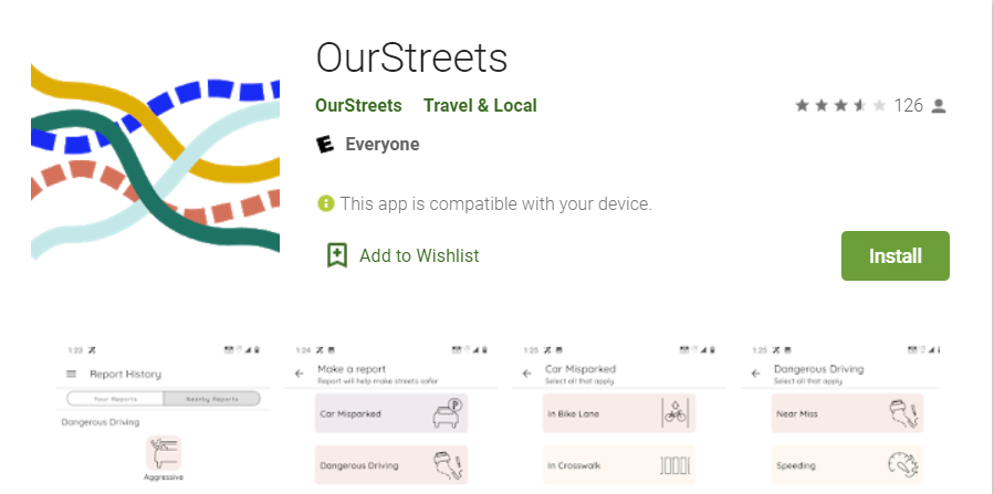 TechSoup's tweet photo. Launched in January 2020 as a tool to share issues like dangerous driving and shared mobility and public right-of-way issues, the @ourstreetsapp is free to use. You can get it here: https://t.co/xq2t6YYggk #TSwebinar #mappingapps https://t.co/hIwAbooO1i