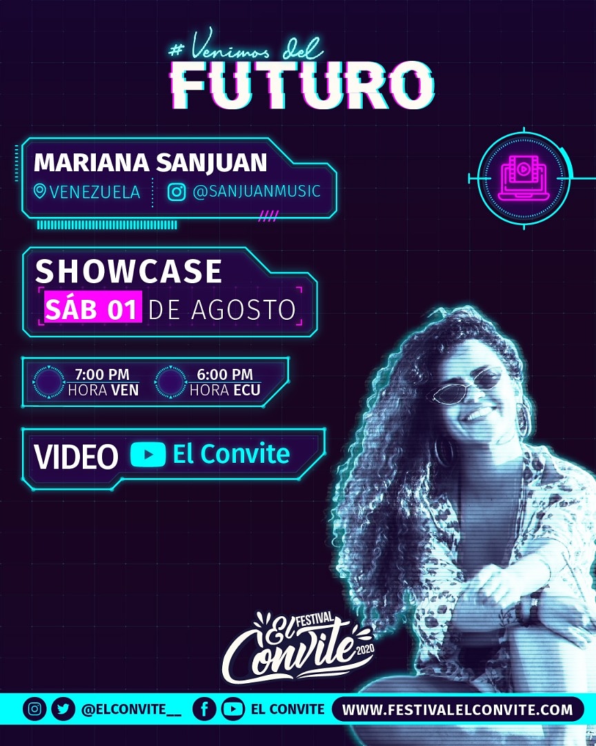 #VenimosDelFuturo 🌐 desde Ecuador con la mejor vibra de <a href="/sanjuanmusic/">San Juan Music</a> 🌷🎶⁣
⁣
Actívate ⁣
7:00pm 🇻🇪⁣
6:00pm 🇪🇨 ⁣
🎦Canal de YouTube El Convite ⁣
⁣⁣
⁣#Showcase #Youtube⁣
#VenimosDelFuturo⁣⁣
#FEC2020⁣⁣
#FestivalElConvite