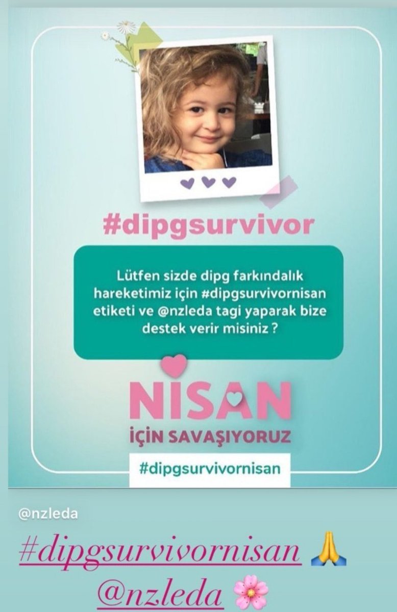 eczburhan's tweet photo. Dipg için farkındalık...
Nisan için savaşıyoruz!

#dipgsurvivor @nzleda #dipgsurvivornisan https://t.co/5eFu4VmGH6